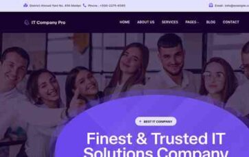 Blockskit IT Company Pro (screenshot desktop)