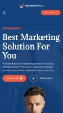Blockskit Marketing Agency Pro (screenshot mobile)
