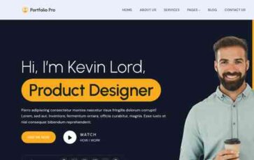 Blockskit Portfolio Pro (screenshot desktop)