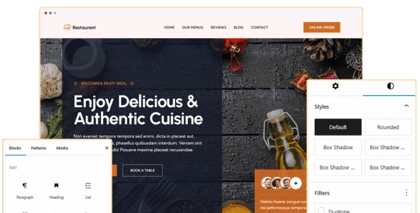 Blockskit Restaurant Pro (BlocksKit)