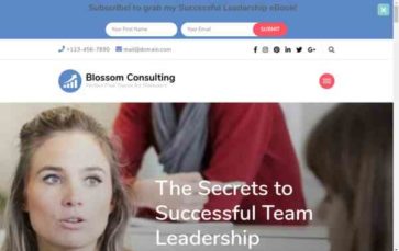 Blossom Consulting (screenshot desktop)