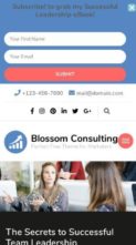 Blossom Consulting (screenshot mobile)