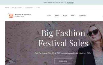 Blossom ECommerce (screenshot desktop)