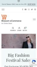 Blossom ECommerce (screenshot mobile)
