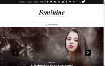 Blossom Feminine (screenshot desktop)