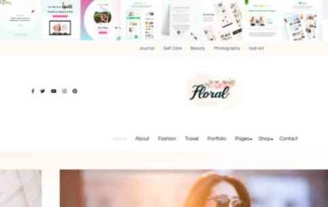 Blossom Floral (screenshot desktop)