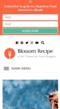 Blossom Recipe (screenshot mobile)