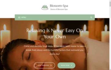 Blossom Spa (screenshot desktop)