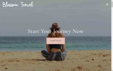 Blossom Travel (screenshot desktop)