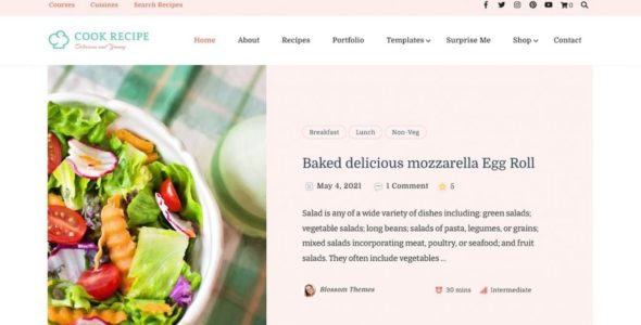 Cook Recipe (Blossom Themes)