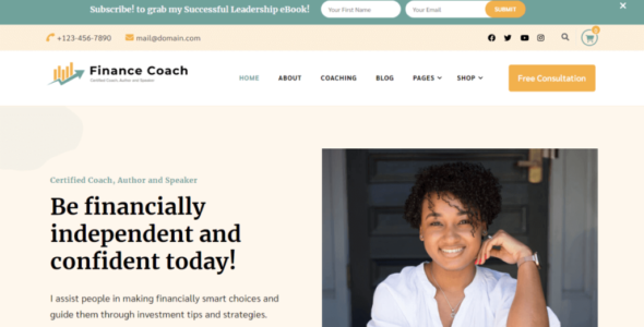 Finance Coach (Blossom Themes)