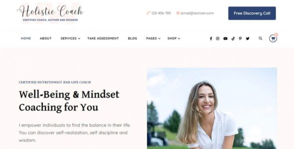 Holistic Coach (Blossom Themes)