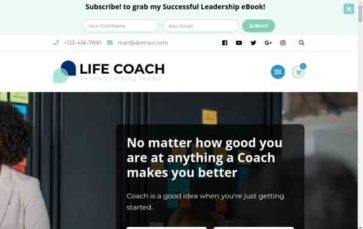 Life Coach (Blossom Themes) (screenshot desktop)