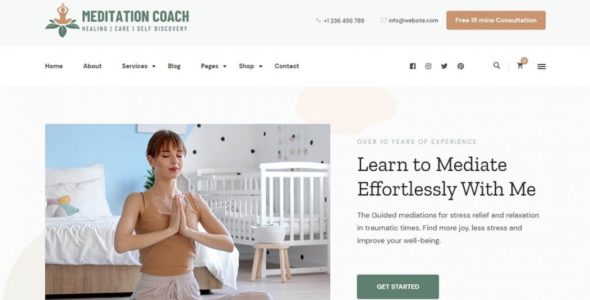 Meditation Coach (Blossom Themes)