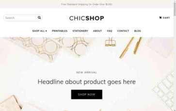 ChicShop (screenshot desktop)