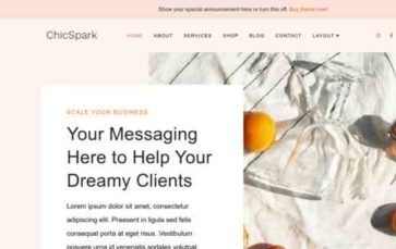 ChicSpark (screenshot desktop)
