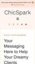 ChicSpark (screenshot mobile)