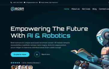 Bosa AI Robotics (screenshot desktop)