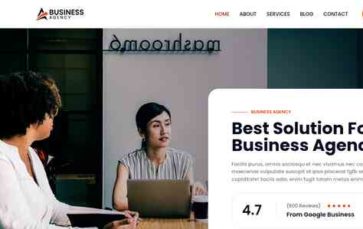 Bosa Business Agency (screenshot desktop)