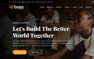 Bosa Charity (screenshot desktop)