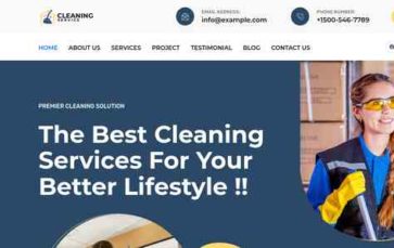 Bosa Cleaning Service (screenshot desktop)