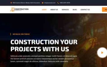 Bosa Construction Company (screenshot desktop)