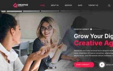 Bosa Creative Agency (screenshot desktop)