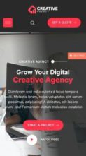 Bosa Creative Agency (screenshot mobile)