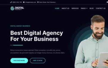 Bosa Digital Agency (screenshot desktop)