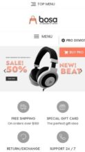 Bosa Ecommerce Shop (screenshot mobile)