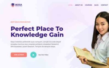 Bosa Educare (screenshot desktop)