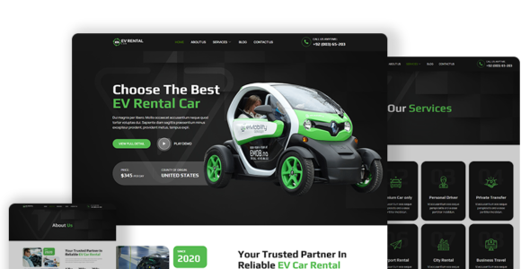 Bosa EV Rental Car Pro (Bosa Themes)