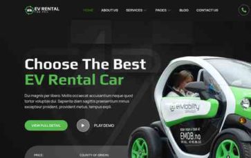 Bosa EV Rental Car Pro (screenshot desktop)