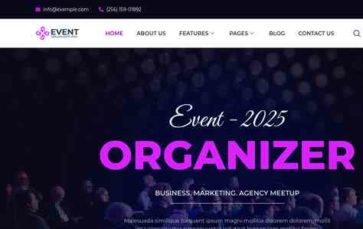 Bosa Event Organizer Pro (screenshot desktop)