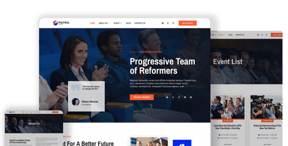 Bosa Political Party Pro (Bosa Themes)