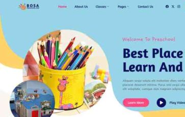 Bosa Preschool Pro (screenshot desktop)