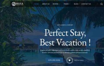 Bosa Resort Pro (screenshot desktop)
