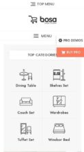 Bosa Shop Store (screenshot mobile)