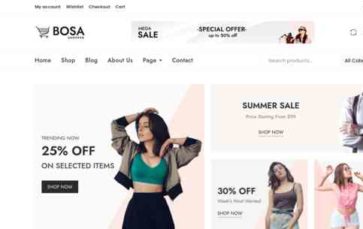 Bosa Shopper (screenshot desktop)