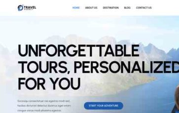 Bosa Travel Agency (screenshot desktop)