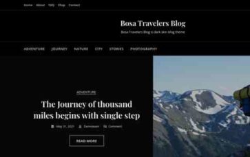 Bosa Travelers Blog (screenshot desktop)