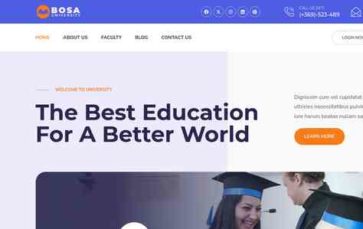 Bosa University (screenshot desktop)