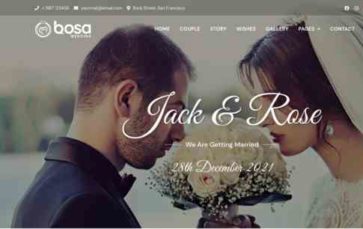 Bosa Wedding (screenshot desktop)