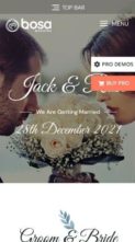 Bosa Wedding (screenshot mobile)