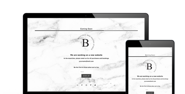 Coming Soon (Boutique Design Studio)
