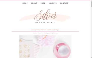 Silver (Boutique Design Studio) - (screenshot desktop)