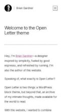 Open Letter (screenshot mobile)