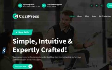 CoziPress (screenshot desktop)