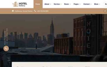 HotelGalaxy Pro (Burger Themes) (screenshot desktop)