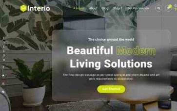 Interio (Burger Themes) (screenshot desktop)